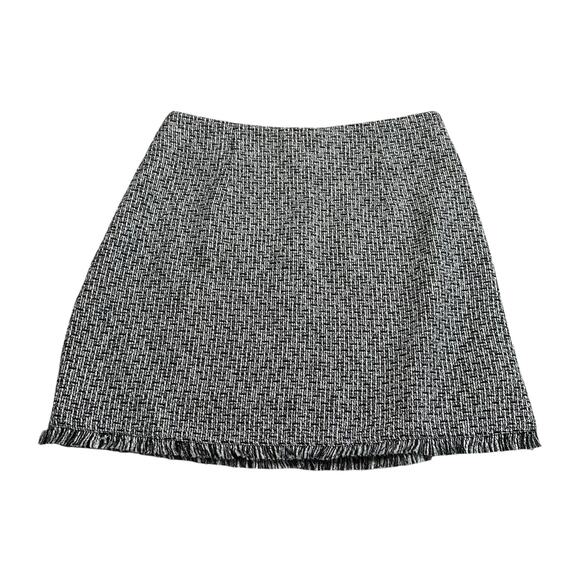 MINKPINK Black White Tweed Pencil Mini Skirt Women's Size Medium NWT - Picture 1 of 10